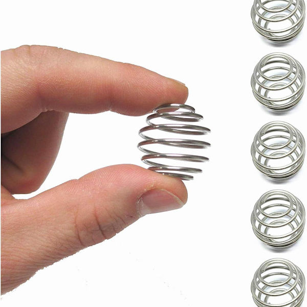 Pakke med 5 rustfrie stålshakers til protein, rustfrit stål blender-blanding kugle KLB