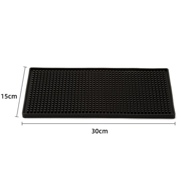 Bar mat, square rubber, service overflow mat