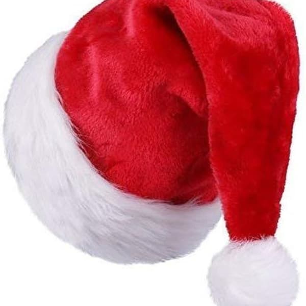 Julehatte til voksne, børn, plys julehatte, julehatte