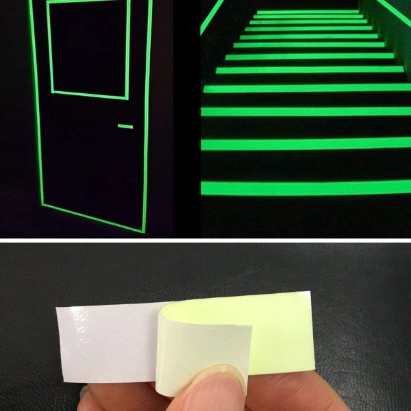 Luminous Tape Sticker 9,84 Fod Længde x 0,47 Tommer Bredde (1,2 cm 3 m) Høj KLB