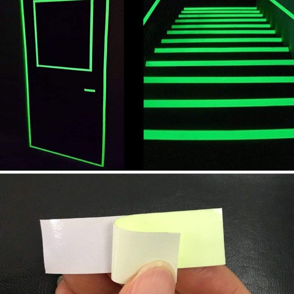 Luminous Tape Sticker 9,84 fot längd x 0,47 tum bredd (1,2 cm 3 m) Hög KLB