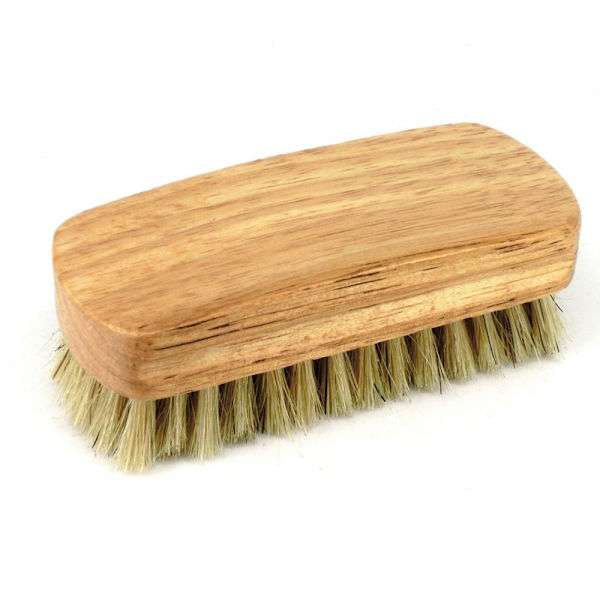 En beige borste med borst, 11 cm × 4,5 cm × 1,8 cm överlägsen rengöring, polering och oljeborste