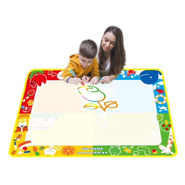 Vand Doodle måtte, solid 100cm x 70cm magisk måtte tegning maleri pad Multi g