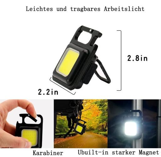 Væglampe 2 stk. batteri mini LED væglampe med bevægelsessensor