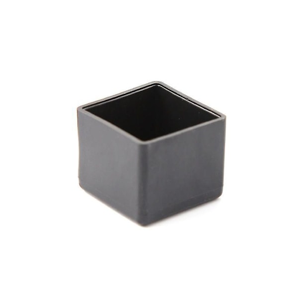 Kvadratiske gummiføtter - 25 mm - til stoler, bord, møbelben