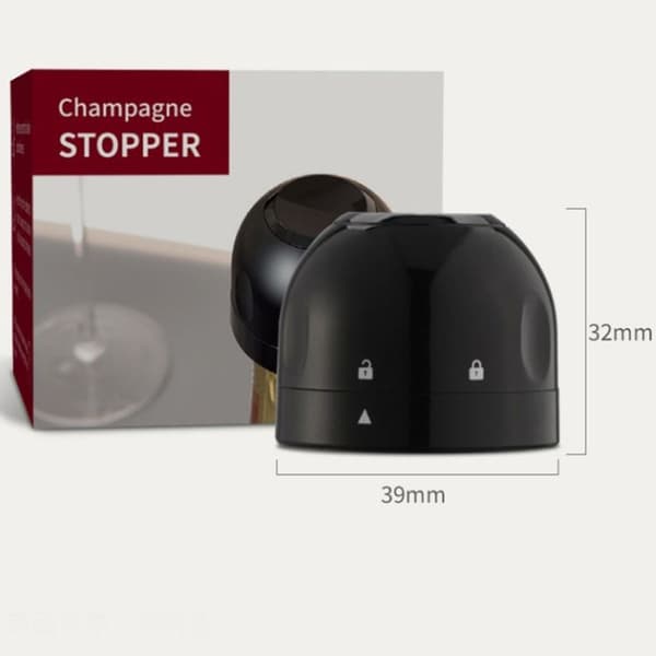 5-pack lufttät champagnepropp, minichampagneproppar, lufttät, läckagesäker