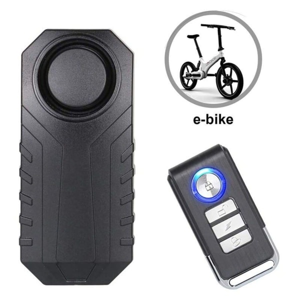 Sykkelalarm, tyverisikring for motorsykkelkjøretøy med fjernkontroll, 113 dB su
