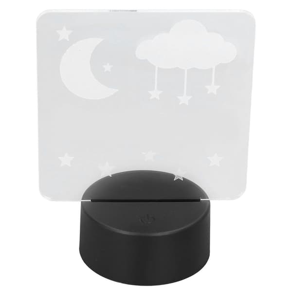 3D Lampe Nattelys 7 Farver LED USB Smart Touch Control KLB
