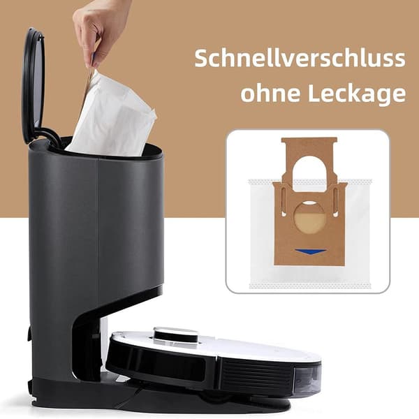 8-delt støvsugerpose tilbehørsett for Ecovacs Deebot N8 + / N8 Pro + / OZMO
