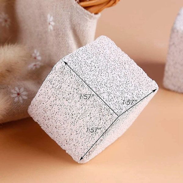 20 st Chinchilla Lavablock Kanin Tuggleksaker Lava Tänder Kanin Slipning Fyrkantig Sten Smal(4.5cm)