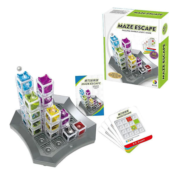 Desk Logic Brætspil Gravity Maze Escape Ball 3d Tredimensionalt Rullende Bold Børns Koncentrations Træningsspil Legetøj