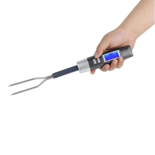 Kötttermometer, LCD-display Digital Kötttermometer Gaffel Grill för BBQ Sond Elektronisk Termometer Kök Matlagning Flaska Mat Termometer