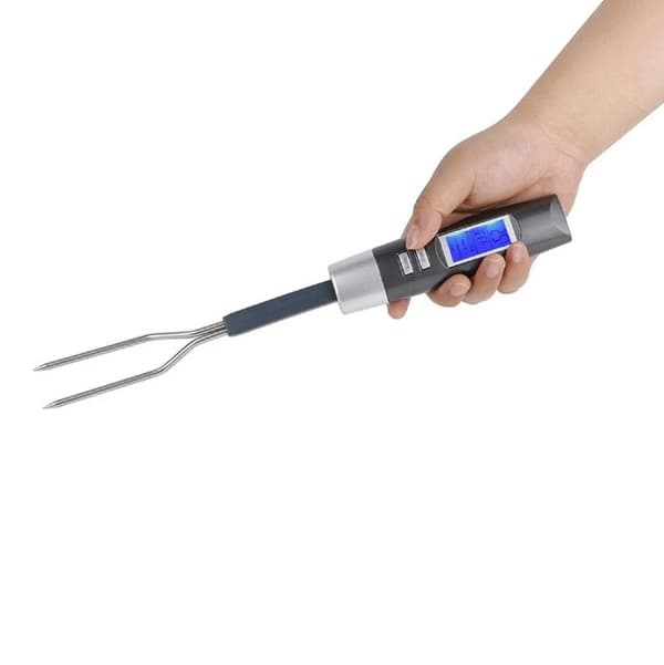 Kötttermometer, LCD-display Digital Kötttermometer Gaffel Grill för BBQ Sonda Elektronisk Termometer Kök Matlagning Flaska Mattermometer