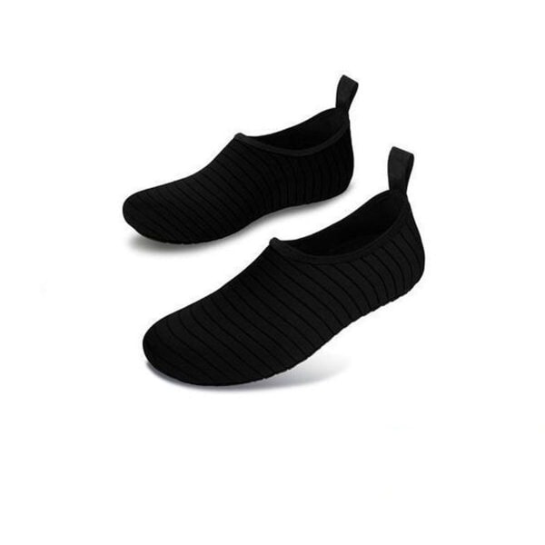 Vattensportsskor Barfota Snabbtorkande Yogasockor Slip-on Svart KLB