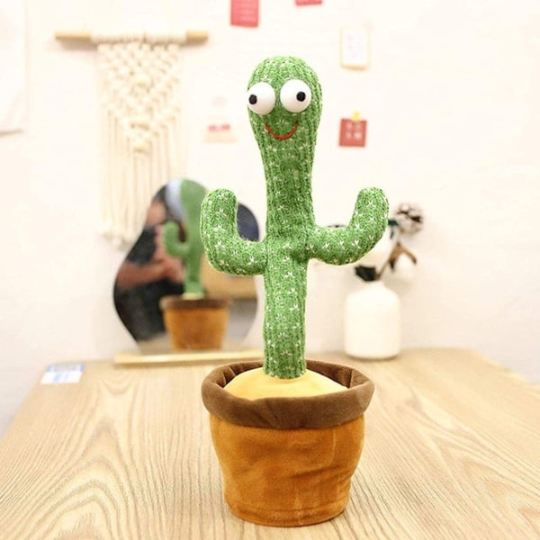Kaktuspehmolelu - elektroninen Shake Dancing Cactus KLB