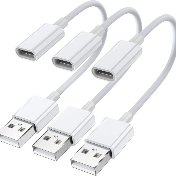 USB C hunn til USB hannadapter (pakke med 3), Type C til USB A