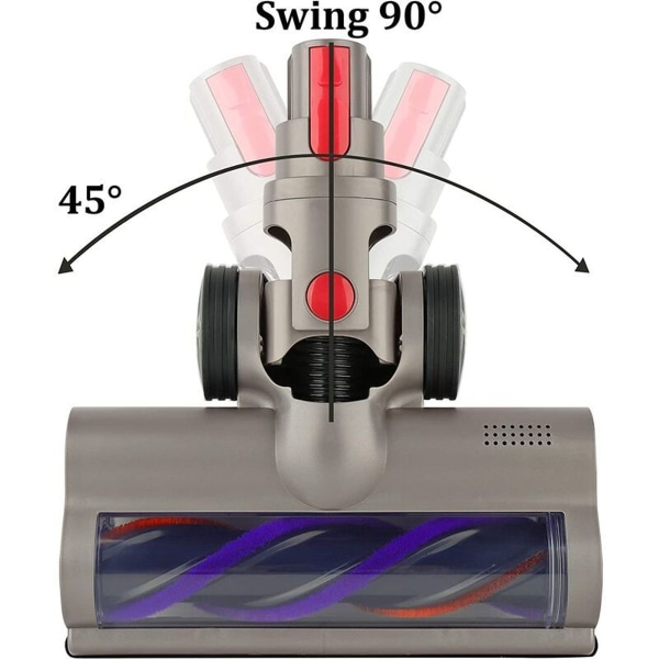 Turbinbørsterenserhode kompatibel med Dyson V15 V11 V10 V8 V7 støvsuger for re