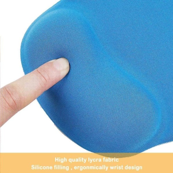 Kontorsmusmatta med gelhandledsstöd - Ergonomisk spel 04Blå