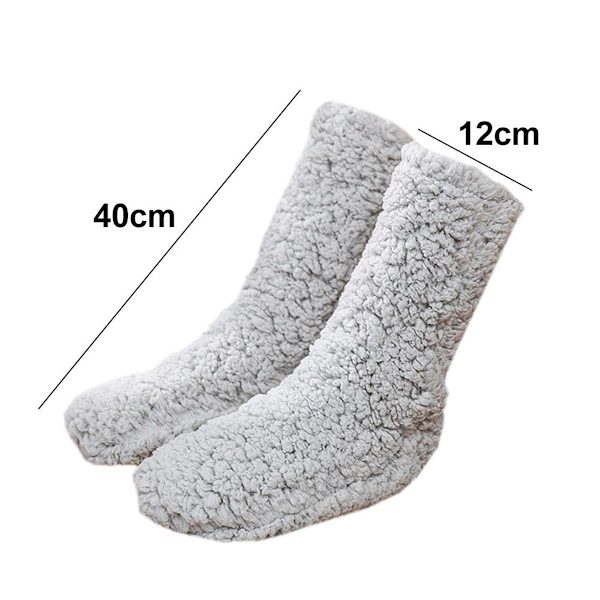 Pelsbenvarmere Over Knee High Fuzzy Sokker Plys Tøfler Style 2 KLB