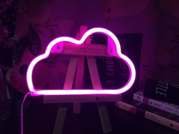 Søde børns gave sky neon lys, dekorative lys, jul,