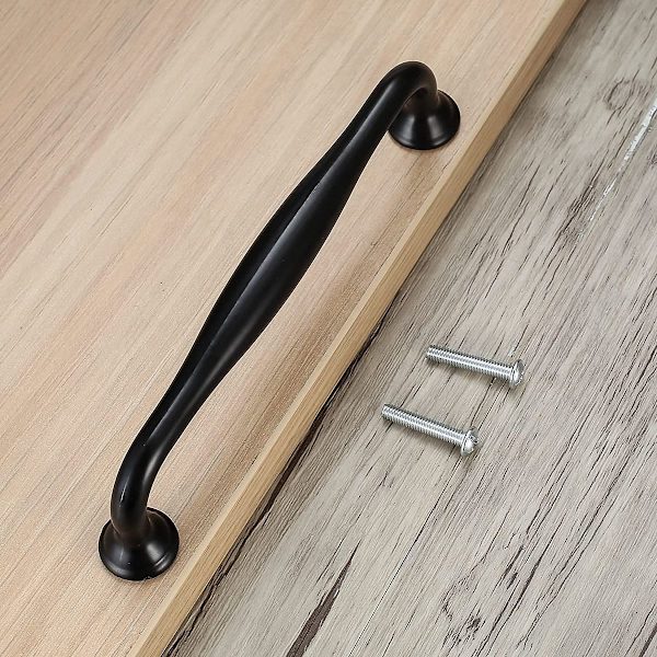 Møbelknopper og håndtag, 12 stk. 128 mm køkkenhåndtag, skabslågehåndtag, skabstrækknapper