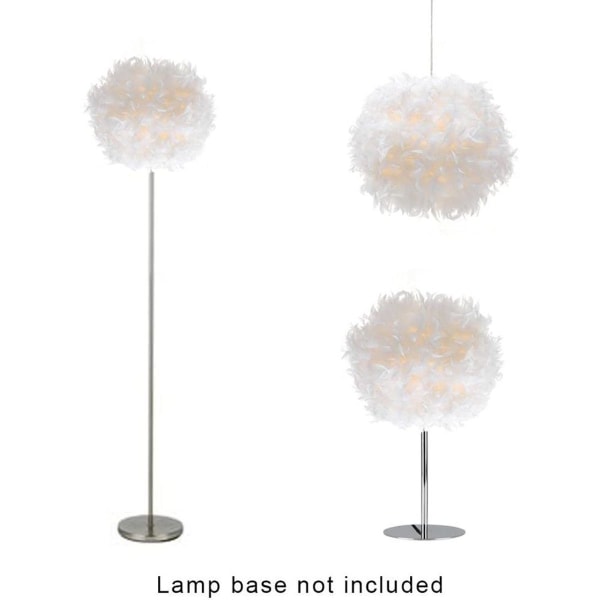 White Feather Ceiling Light Lampeskærm - Ikke-elektrisk lampeskærm KLB