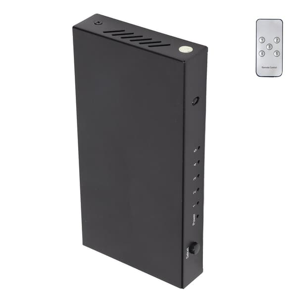 HD multimedia interface-svitsj 5x1 4Kx2K, støtter 3D fjernkontroll KLB