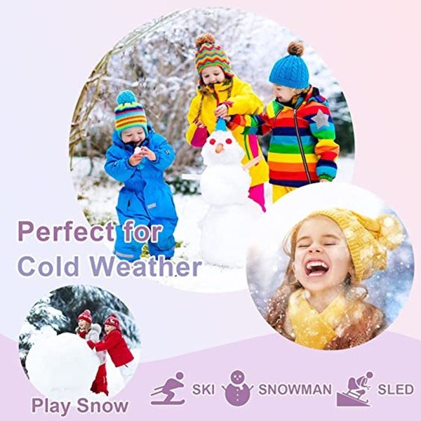 Vintersjal för barn, pojkar och flickor, halsduk, halsduk 1, varm