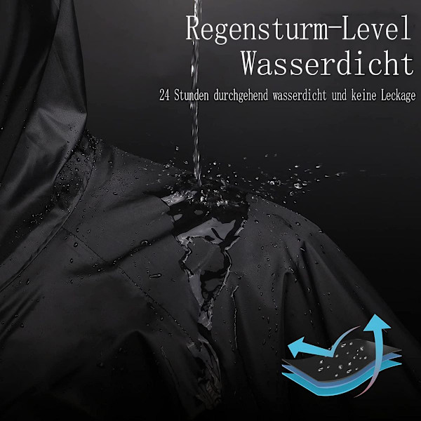 Regnfrakke Vandtæt Regnjakke Genanvendelig Regnbeklædning KLB