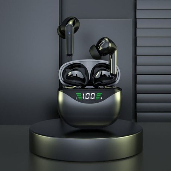 Bluetooth 5.1-hörlurar, LED-display, trådlösa in-ear-hörlurar