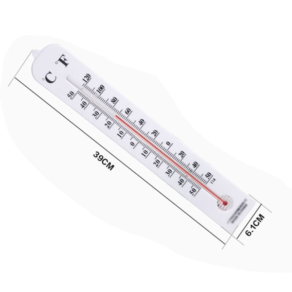 Termometer udvendig og indvendig analog med Celcius Fahrenheit