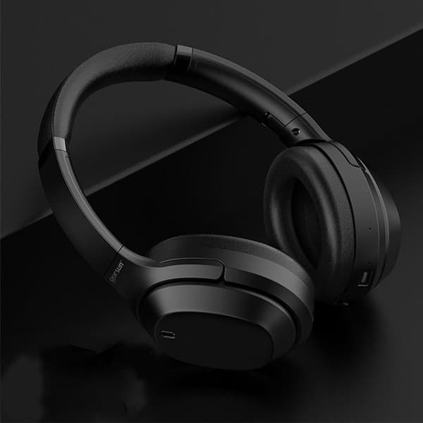 Aktiva brusreducerande hörlurar, trådlösa over-ear Bluetooth