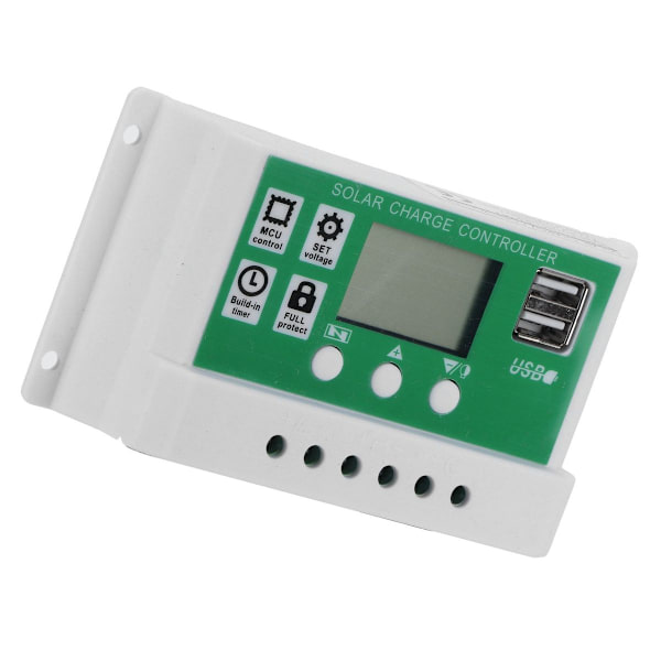 30A 12V 24V LCD solcellelader solpanel batteri KLB