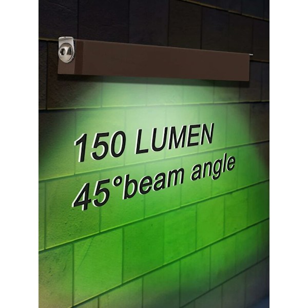 Ulkoseinävalaisin, 2700K LED-ulkoseinävalaisin, 4-pakkaus 7 tuuman 2,5 W LED, aita- ja seinävalot, terassi, puutarha, porras, portaat (vihreä) KLB