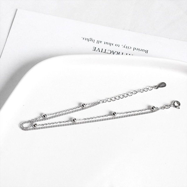 Dubbelskiktat armband, elegant och enkelt för kvinnor