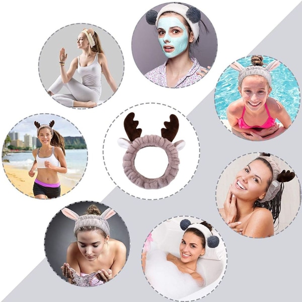 Dyreører Hårbånd Spa Hårbånd Sød Makeup Hårbånd Makeup Form1