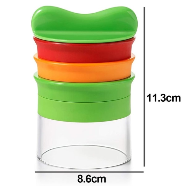 Håndholdt spiralizer med 3 kniver
