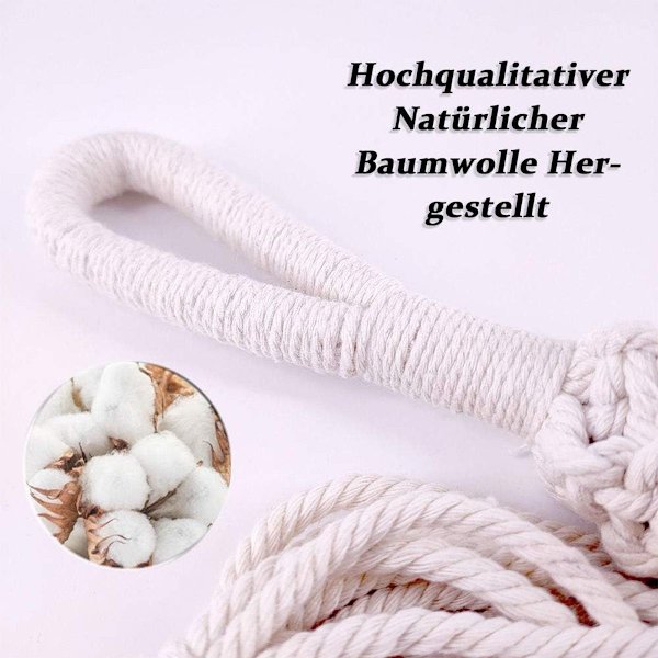 Bomullsspets hängande korg-2 rep, blomsterställ, växt hängare för