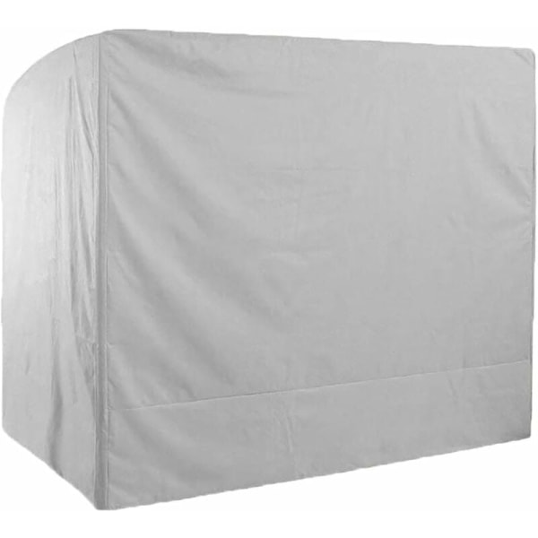 Vanntett 3-seters hagegengesett, 220x125x175cm 210D Oxford Anti-UV Swing Cover Utendørs Swing Beskyttende Deksel-grå KLB