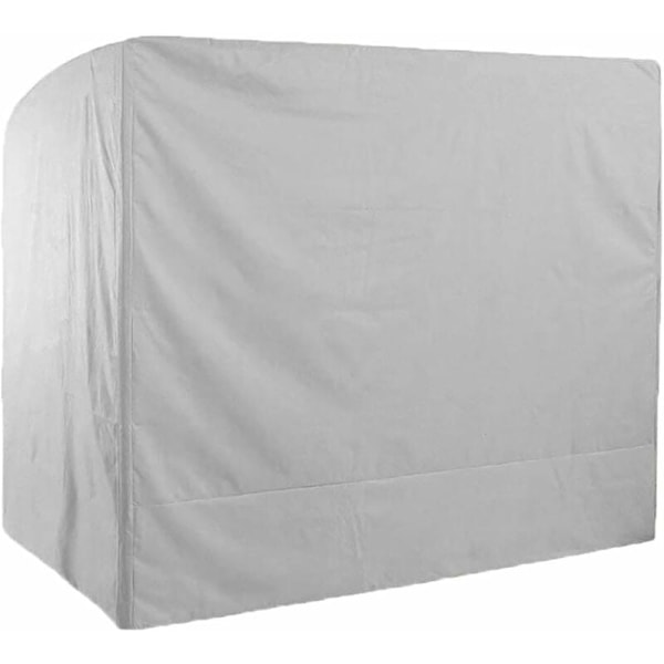 Vedenpitävä 3-paikkainen puutarhakeinupeite, 220x125x175cm 210D Oxford Anti-UV keinupeite Ulkokeinun suojapeite - harmaa KLB