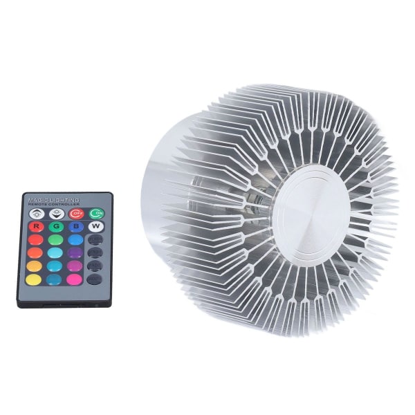 LED-loftslampe, 360° belysning, 24-knaps kontrol, LED-lampe KLB