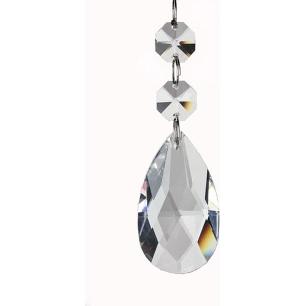Feililong 12 stycken tårformade kristall smyckespendanter glasglaspärla
