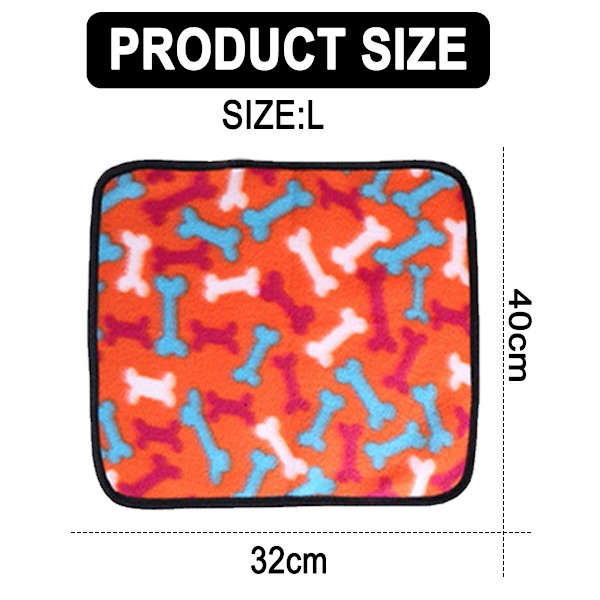 2 pakker blødt og varmt koral fleece hundetæppe, kattetæppe, L(15,74x12,59) KLB