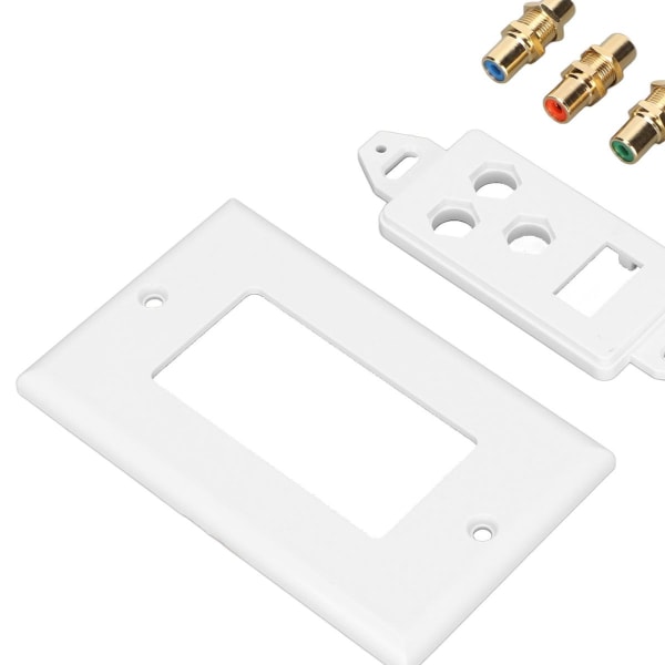 3RCA seinään asennettava litteä HD Multimedia Interface 4K Ultra HD AV KLB