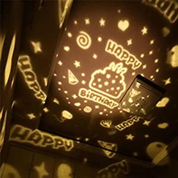 Stjernenattlys, planetarisk projektor jord univers LED-lys KLB