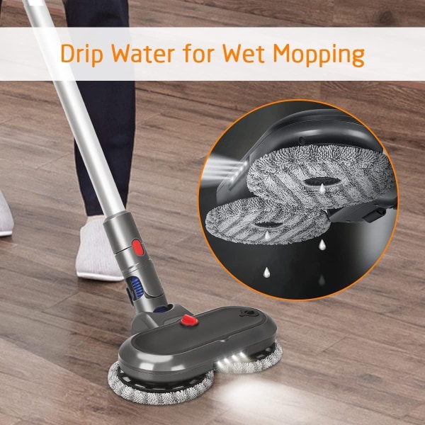Multifunksjonell moppfeste for Dyson V7 V8 V10 V11 V15 - Med LED-lys KLB
