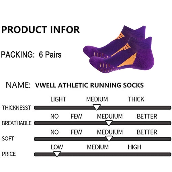 pairs of marathon running socks for men and women KLB