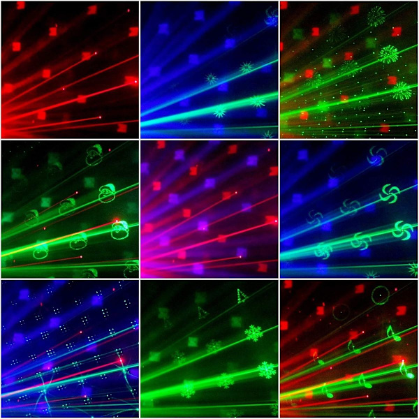 Feststemningslys, diskokugle mini lydaktiveret DJ diskolys RGB LED blitzlys