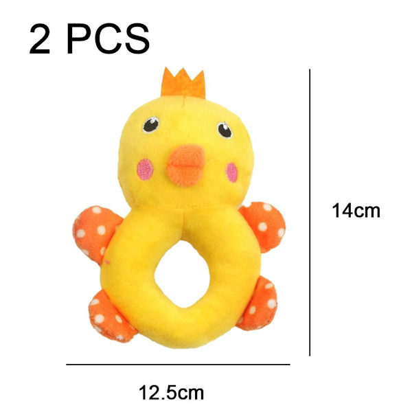 2-pack valp leksaker molar valp söt plysch tuggleksak Style5 KLB