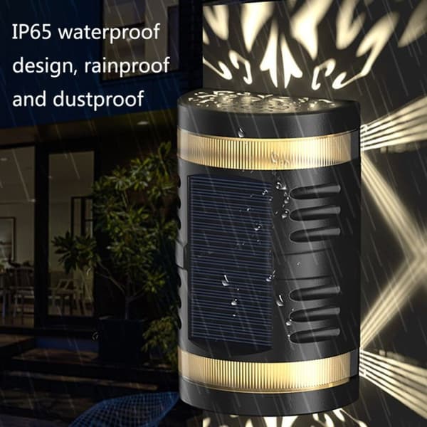 HP-2106 80LM 2 LED ulkoseinävalaisin automaattisella valosensorilla, Garden-L